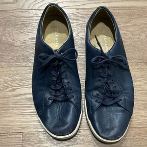 Navy men’s Cole Haan size 10 lace up leather sneakers